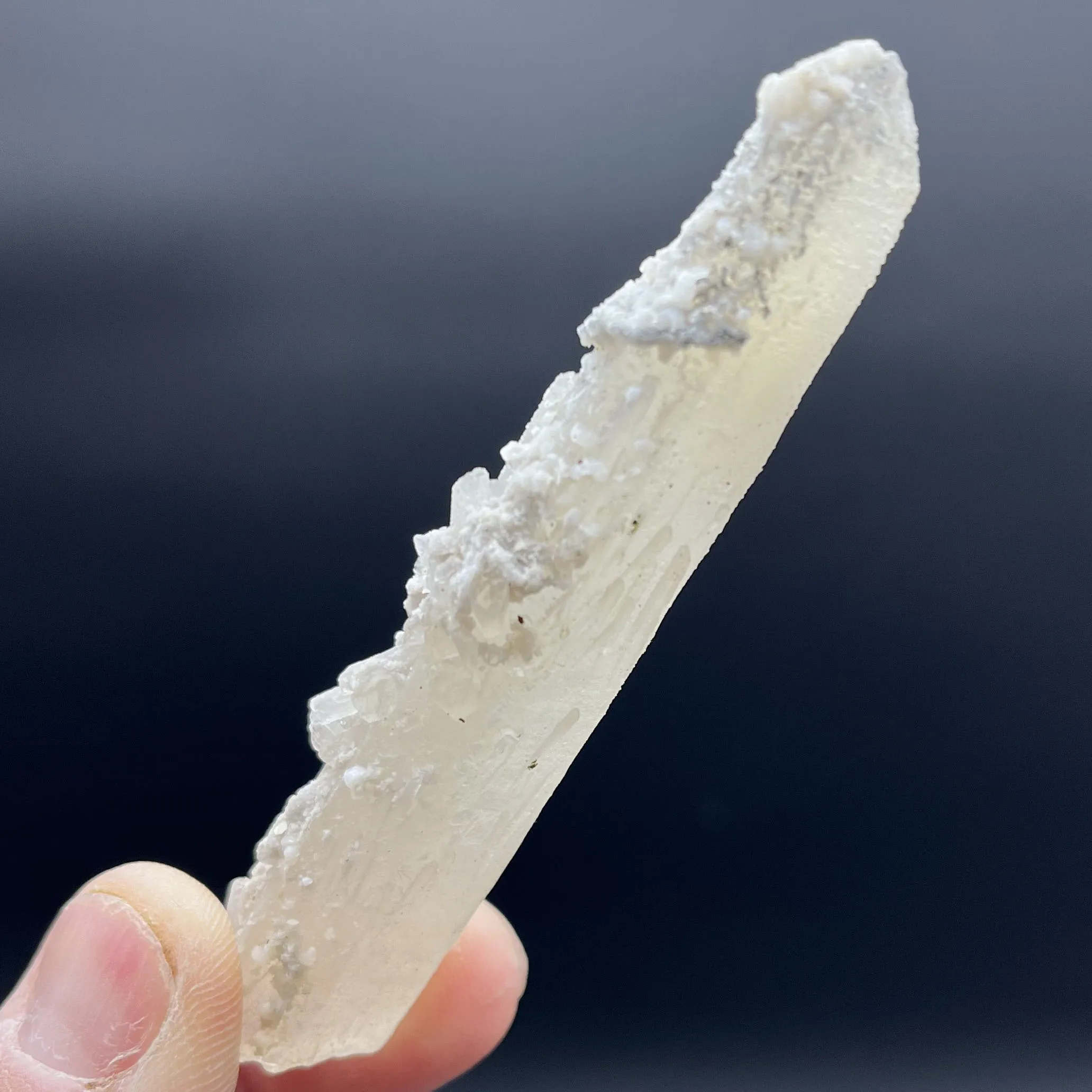 Natural crystal column and calcite symbiotic crystal cluster specimen Feng Shui energy healing stone