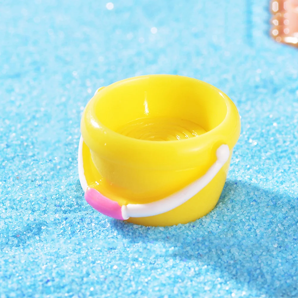 6 uds Micro adornos de resina de playa de verano Mini decoraciones costeras pequeño paisaje oceánico decoración del hogar accesorios de escena decoración de playa