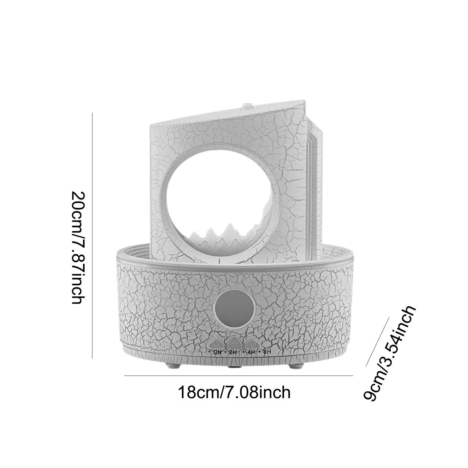 Essential Oil Diffuser Decor Waterless Auto Shut Off Noiseless Portable Air Humidifier for Bedroom Bedside Office Tabletop Yoga