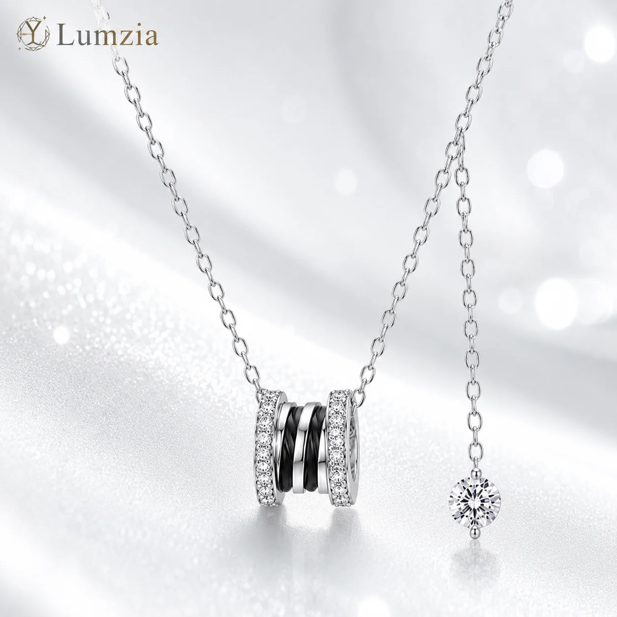 Dainty Moissanite Pendant Necklace S925 Sterling Silver Hourglass Design Clavicle Chain Jewelry Gift for Women GRA Certified