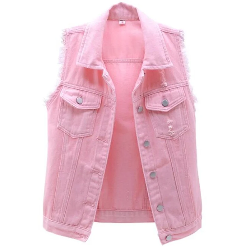 

Women Denim Vest Students Casual Waistcoat Sleeveless Jeans Jackets Korean Fashion Tops Clothes Chalecos Para Mujer Veste Femme