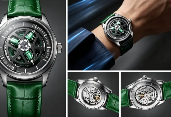568954 Fully automatic mechanical watch men's personalized small dial star wheel watch