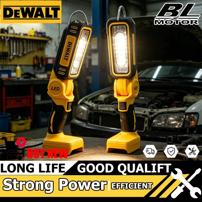 

Многофункциональный складной рабочий фонарь DEWALT с литиевой батареей, 90 градусов, портативный, для кемпинга, аварийный фонарик, для автосервиса