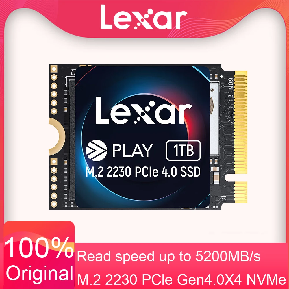 Lexar M.2 2230 NVMe PCle4.0*4 1TB SSD 2230 Built-in Solid State Drive for game consoles/laptops ssd PC/steam Deck Gaming PLAY