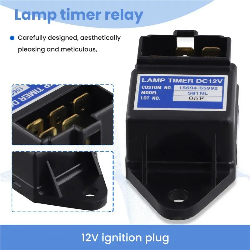 Powerful 15694-65992 3PCS 12V Glow Plug S81NL Lamp Timer Relay For Kubota 15694-65990