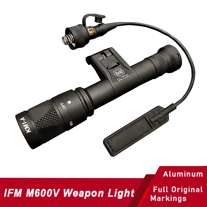 Tactical IFM M600V White Light Ultra Output LED Rifle Flashlight Aluminum Scout Lights With QD Mount 1913 Rail LED For Hunting