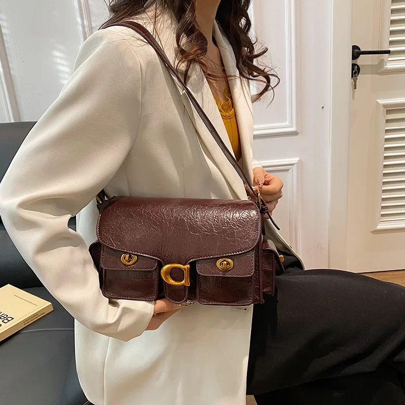 

2025 Stylish Niche Women's Bag - Vintage Small Square, Crossbody Design for Travel & Business Trips