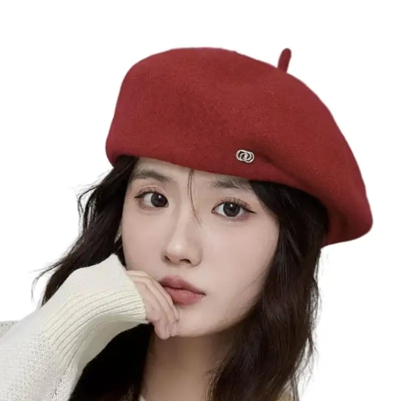 قبعة A52E من الصوف الكوري خفيفة الوزن لخريف وشتاء