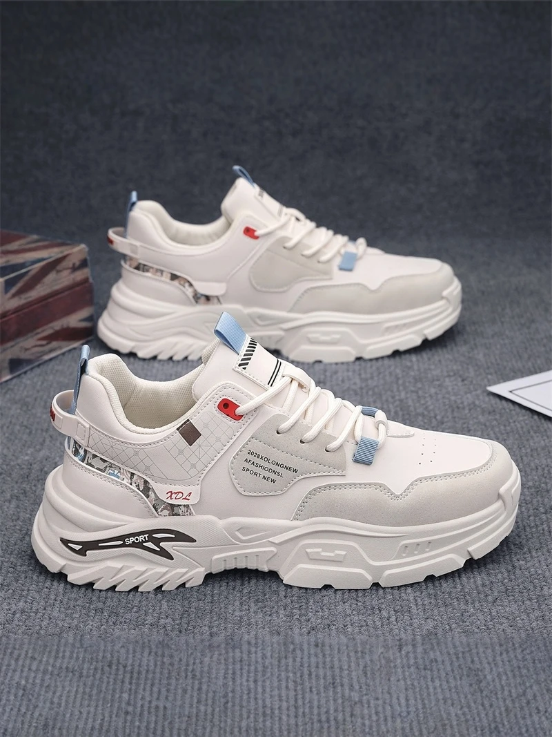 

Men's Casual Sports Shoes PT Thick Bottom Outdoor Leisure Shoes Fashionable Dad Style Running Shoes for Youth Daily Wear
