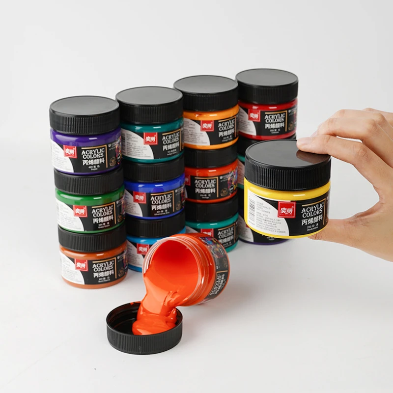 100ml Acrylic Paint 3D Creation Waterproof Graffiti Paint for Fabrics Painting Clothing Pigments Art Supplies