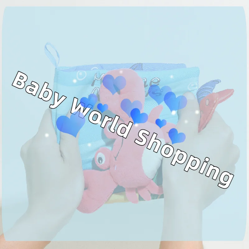 كتب ألعاب ناعمة للأطفال، كتاب قماش مقرمش بتصميم ذيول الحيوانات البحرية للرضع، ألعاب تفاعلية ناعمة للعربة للتنمية المبكرة