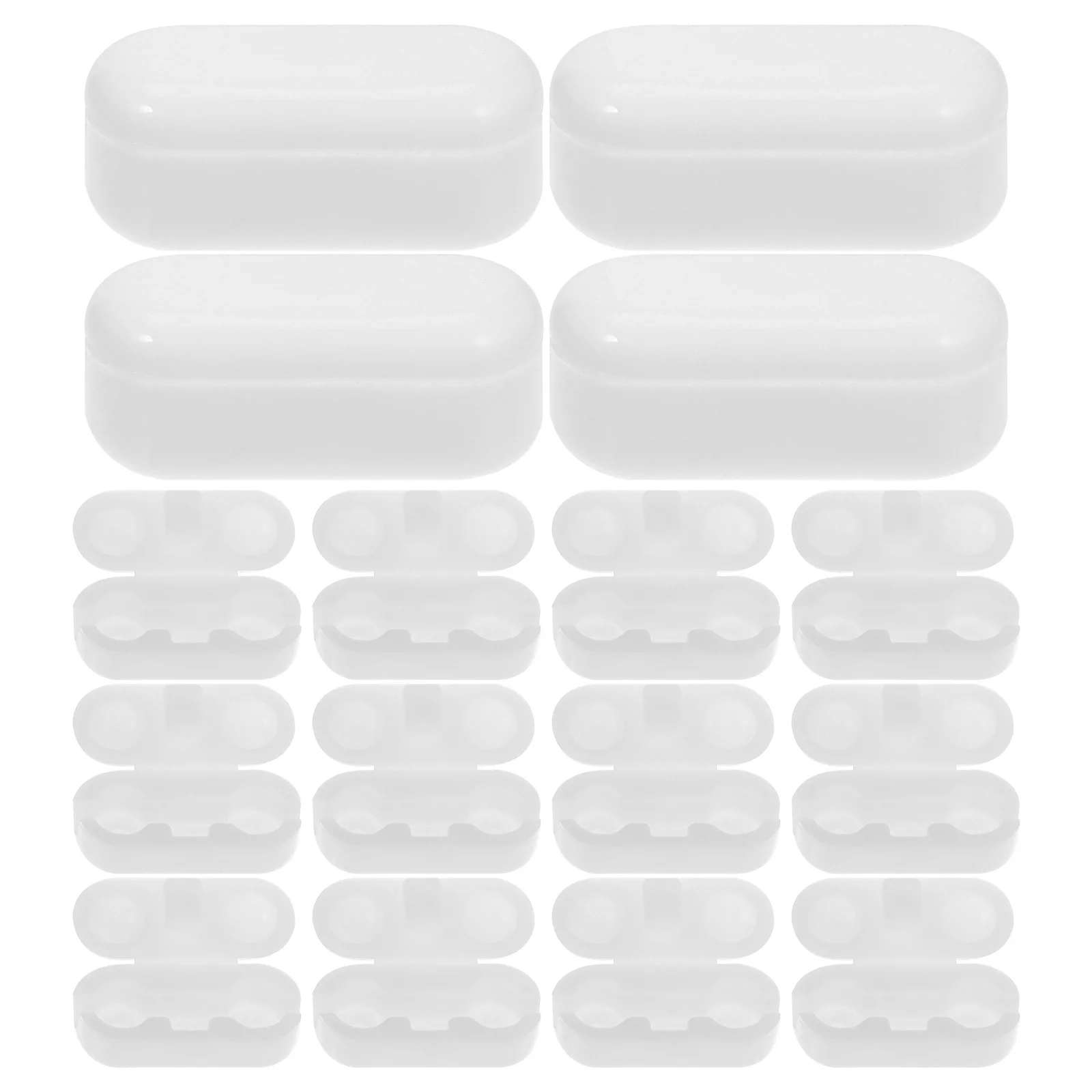 

20pcs Ball Chain Connector White Plastic For Vertical Roman Roller Blinds Bead Curtain Buckle Replacement Clips Reusable Blind