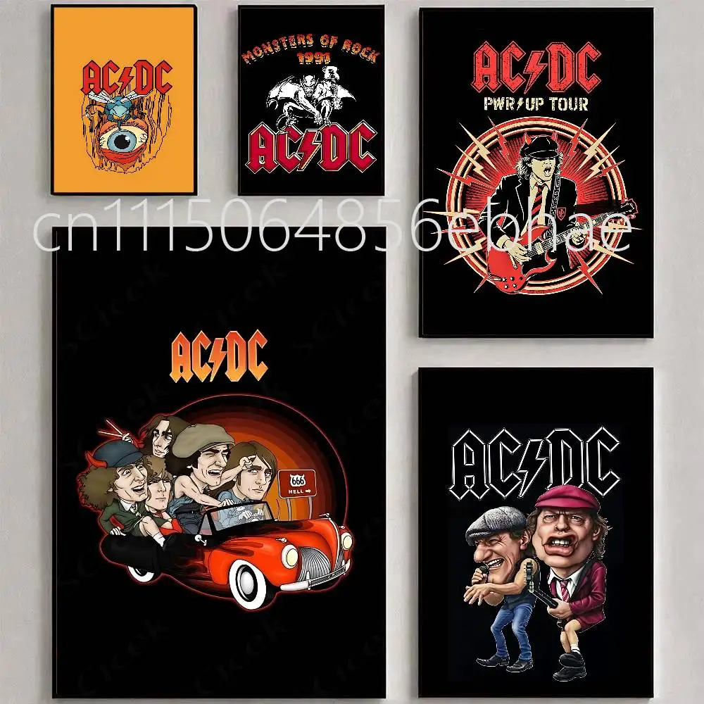 FOR Rock Band ACDC Poster Classic poster and wall art prints are suitable for living bedroom and home