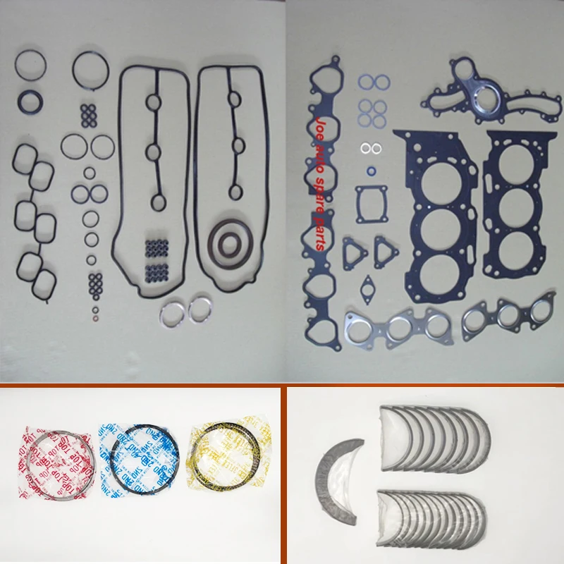 1GR 1GRFE Full Gasket Set kit crankshaft connecting rod bearing piston ring for Toyota LAND CRUISER HILUX TUNDRA pick up 4.0L