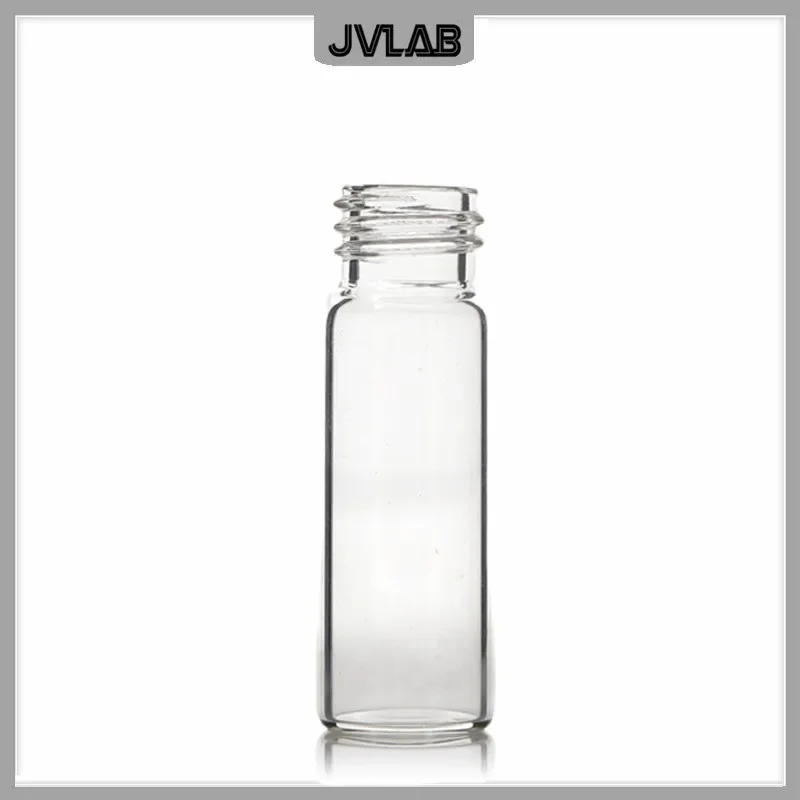 Chromatography Vial 4ml W/ Black Open-topped Cap 13mm Automatic Parse Sample Bottle Laboratory Clear Vial 4 mL 100 / PK