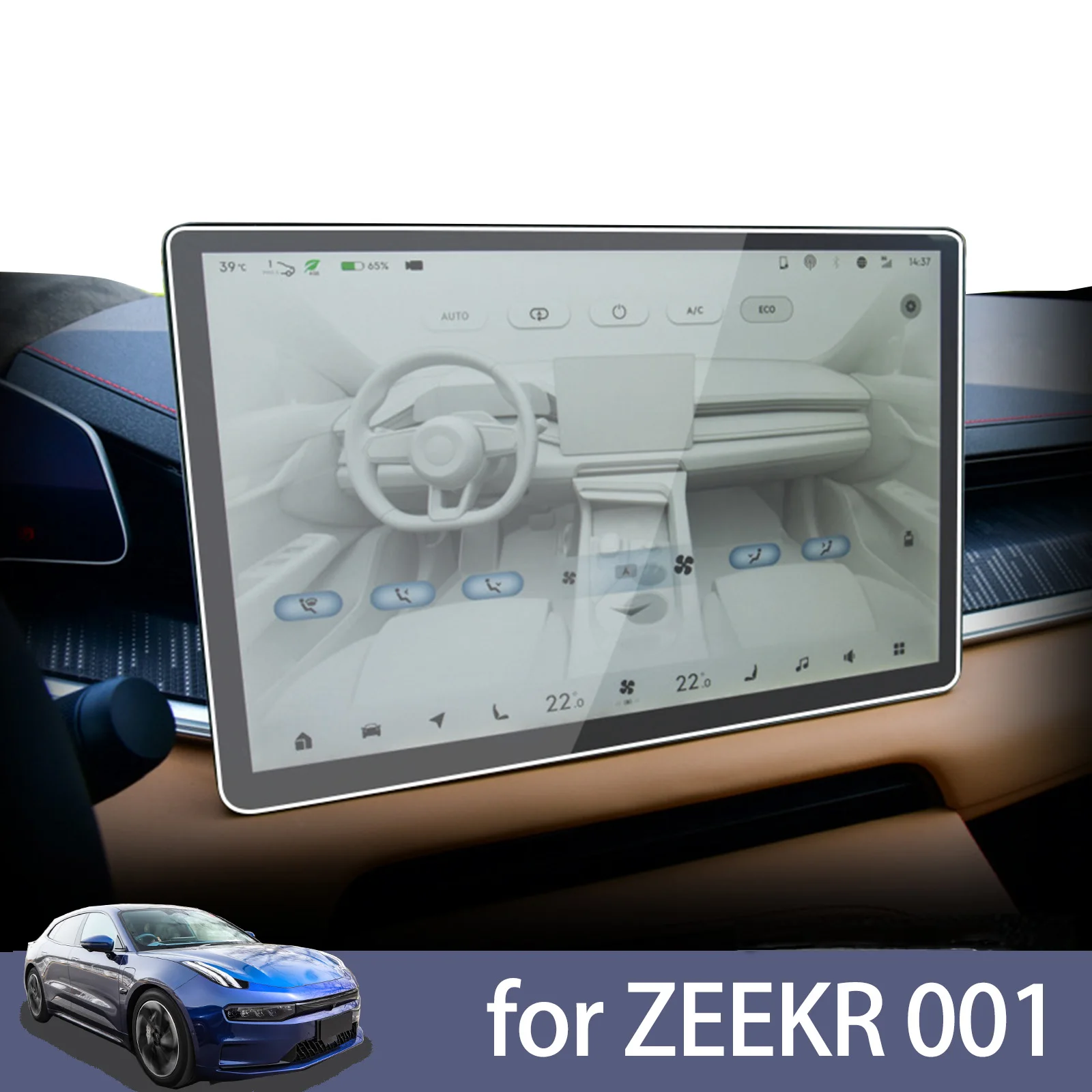 

for ZEEKR 001 Car Touch Screen Protector GPS Navigation Instrument Panel Tempered Glass Protective Film