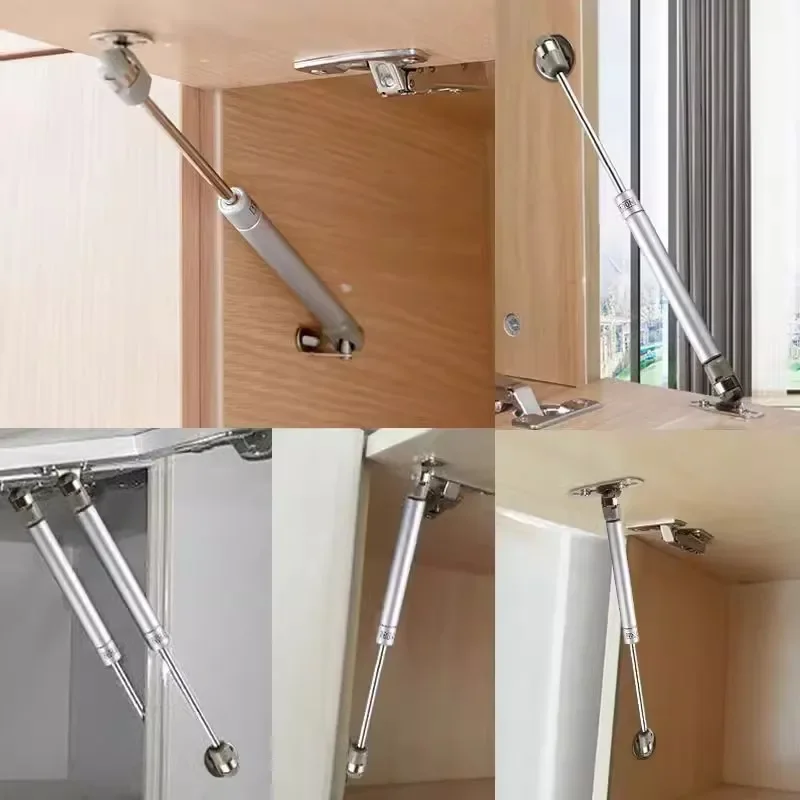 20N-200N Copper Force Cabinet Door Lift Support Gas Strut Hydraulic Spring Hinge Kitchen Cupboard Hinge Furniture Hardware image 6