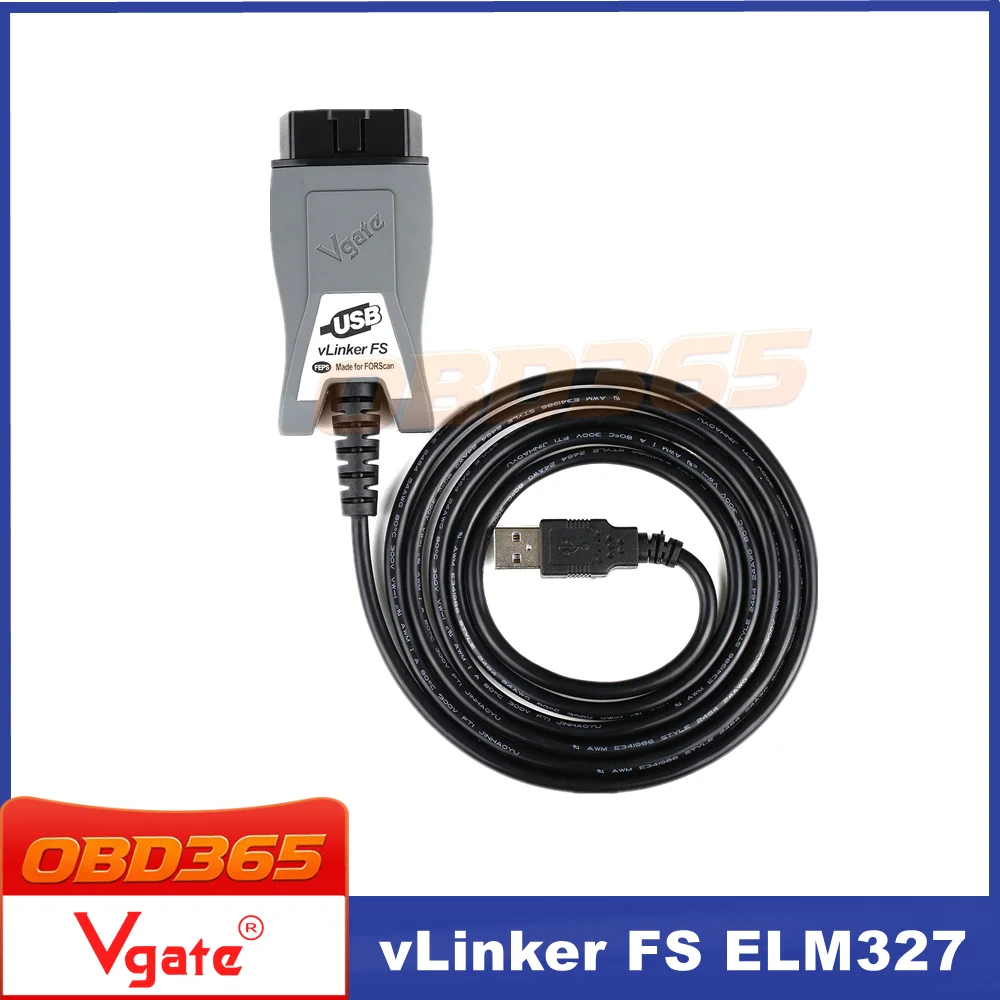 Vgate vLinker FS ELM327 For Ford /Mazda OBD2 Car Diagnostic Scanner Interface Tools FORScan HS/MS-CAN
