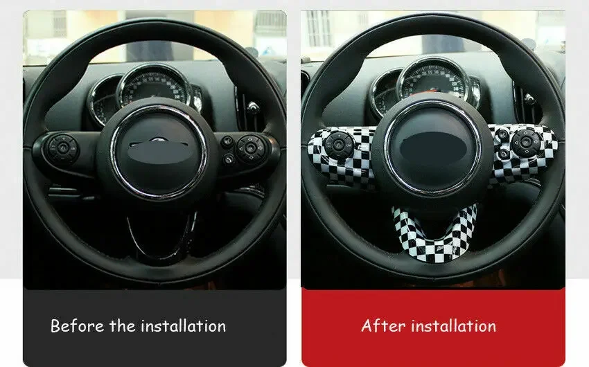

Car Steering Wheel Cover Fit MINI Cooper R55 56 57 F54 F55 F56 F57 Union Jack