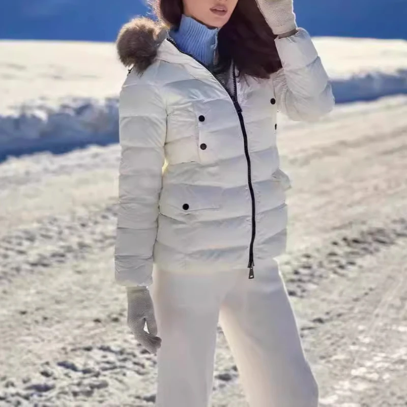 Fashion Down Cotton Solid Color Jacket Women's Short New Korean Fur Collar Version Warm Cotton Jacket Bread Winter Quilted Coat