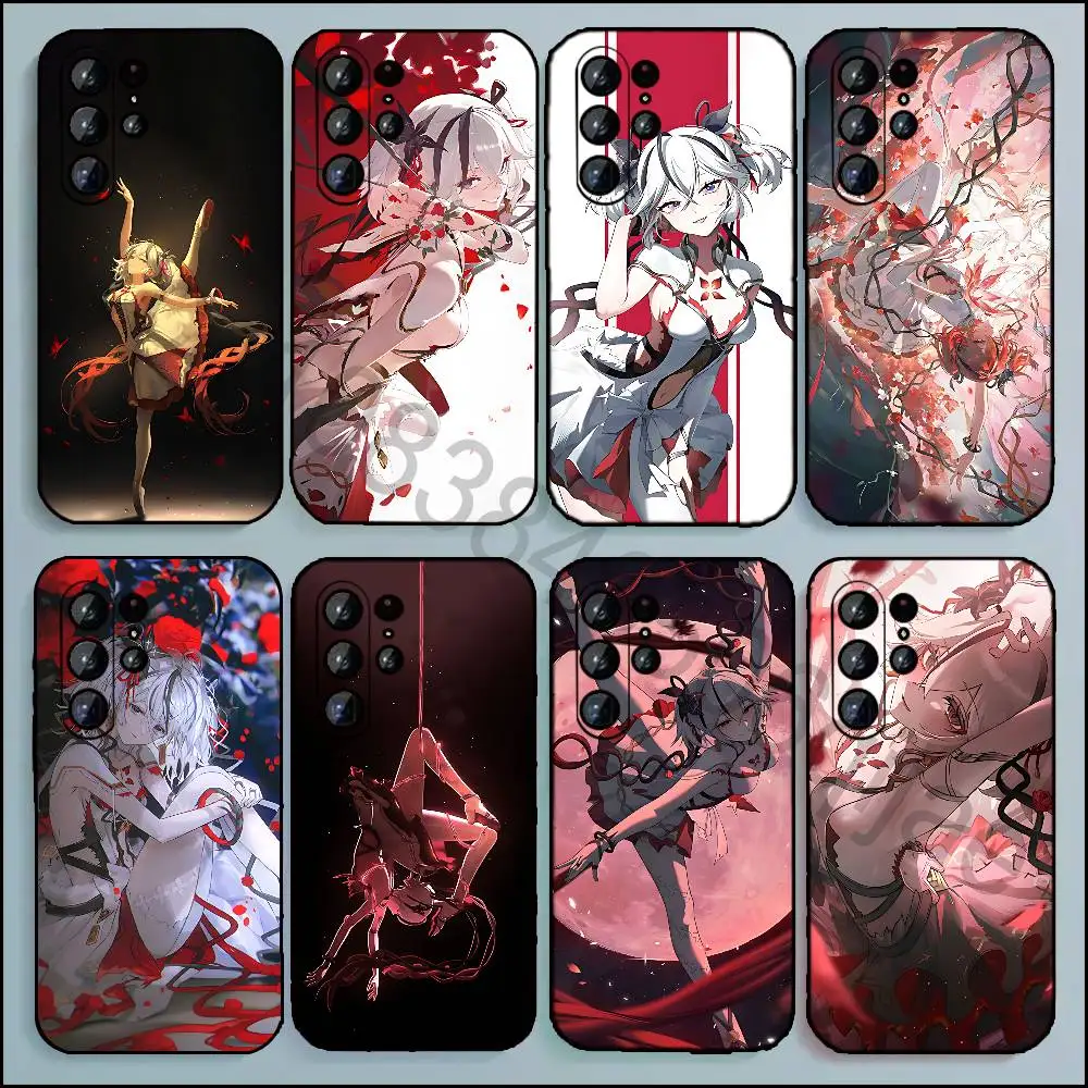c-camellya Phone Case For Samsung Galaxy A13,21s,22,31,32,52,53,71,80,A91 Soft Black Cover