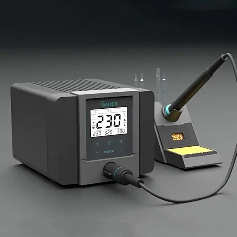 QUICK TS1200A 120W Lead-Free Soldering Station Intelligent Electric Soldering Iron ESD Safe BGA Rework Station Fast Heating