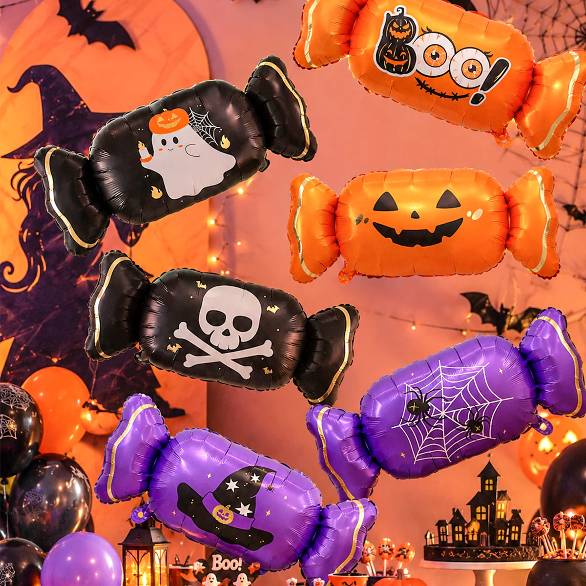 2/3-teiliges Halloween-Süßigkeiten-Set, geeignet für Halloween-Dekorationen, Geburtstagsfeiern, „Trick or Treat“-Veranstaltungen. – Detail 6