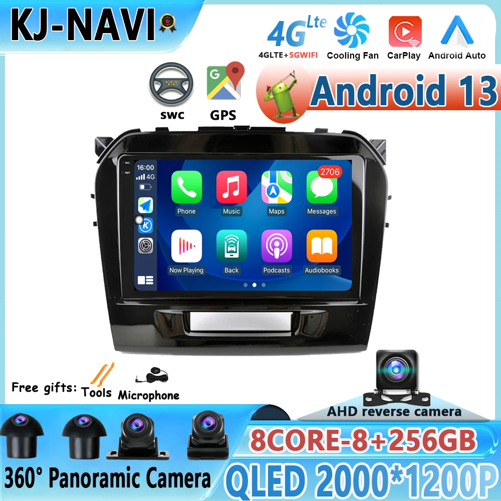 

Android 13 Multimedia DSP 8 Core Player For Suzuki Vitara 2017 2018 2019 2020 Autoradio GPS Navigation Car Radio Stereo No DVD