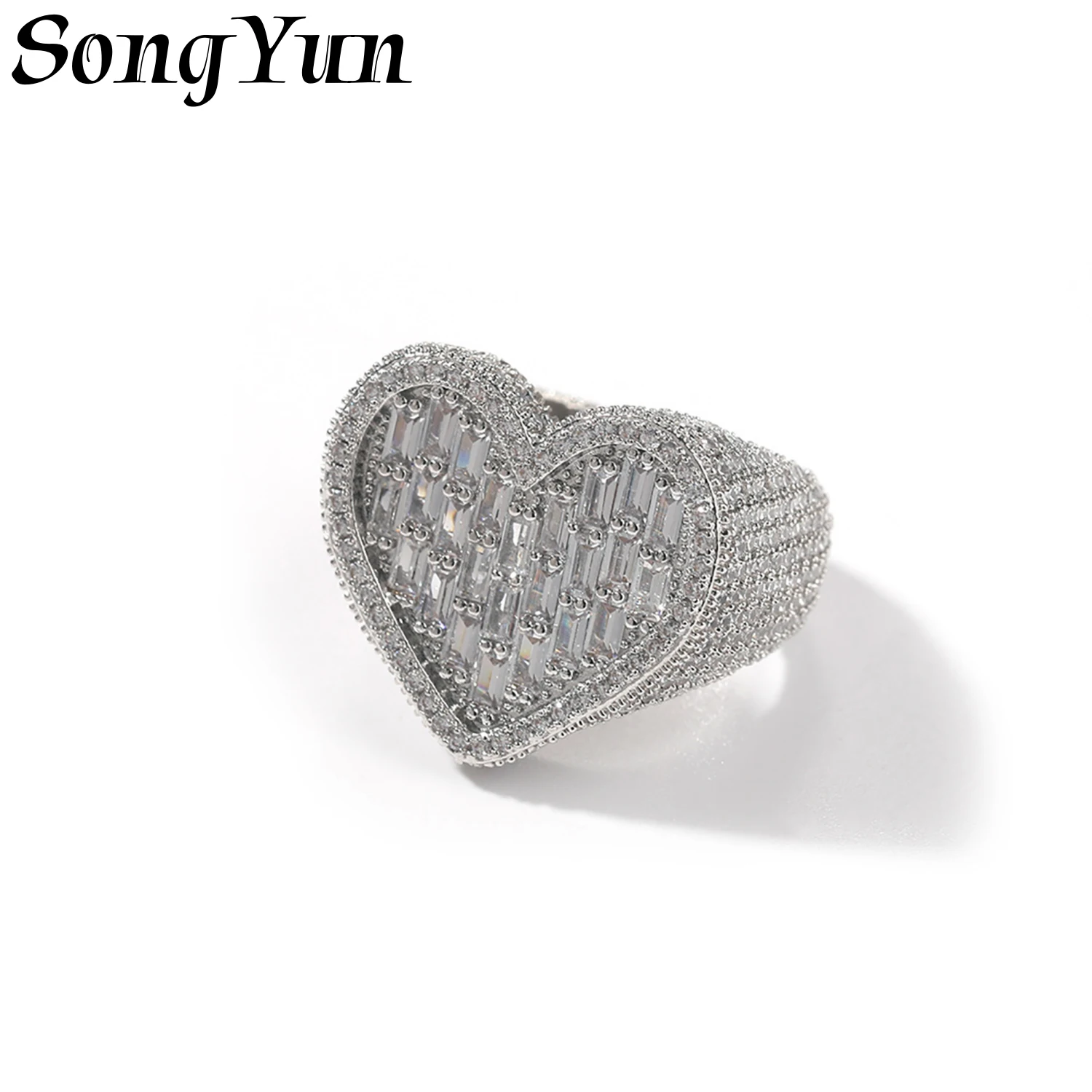 

SongYun Jewelry MHT Quality Brass Ring Wedding Band CZ 7A Zircon Minimalist Fashion Jewelry Women Man Rings Fashion Jewelry