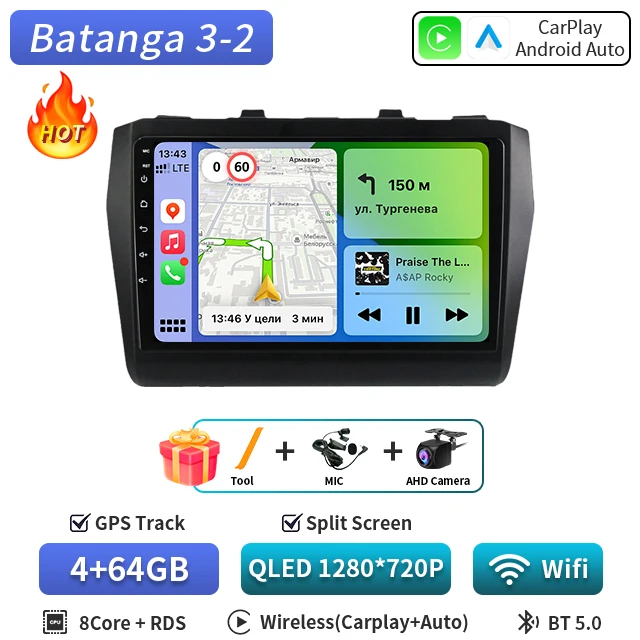 Android 16 Voor Suzuki Swift 2016-2022 Autoradio Stereo Multimedia Navigatie GPS Video Player DSP QLED Draadloze Carplay 5G DVD