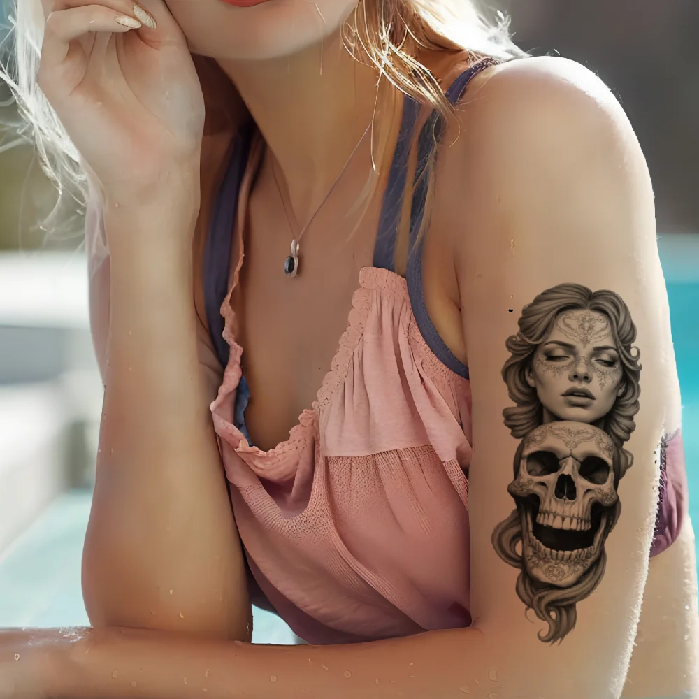 

36 шт. водонепроницаемые татуировки наклейки реалистичные 3d божественные фигурки для мужчин женщин вечерние подарок боди-арт рука поддельные тату аксессуары