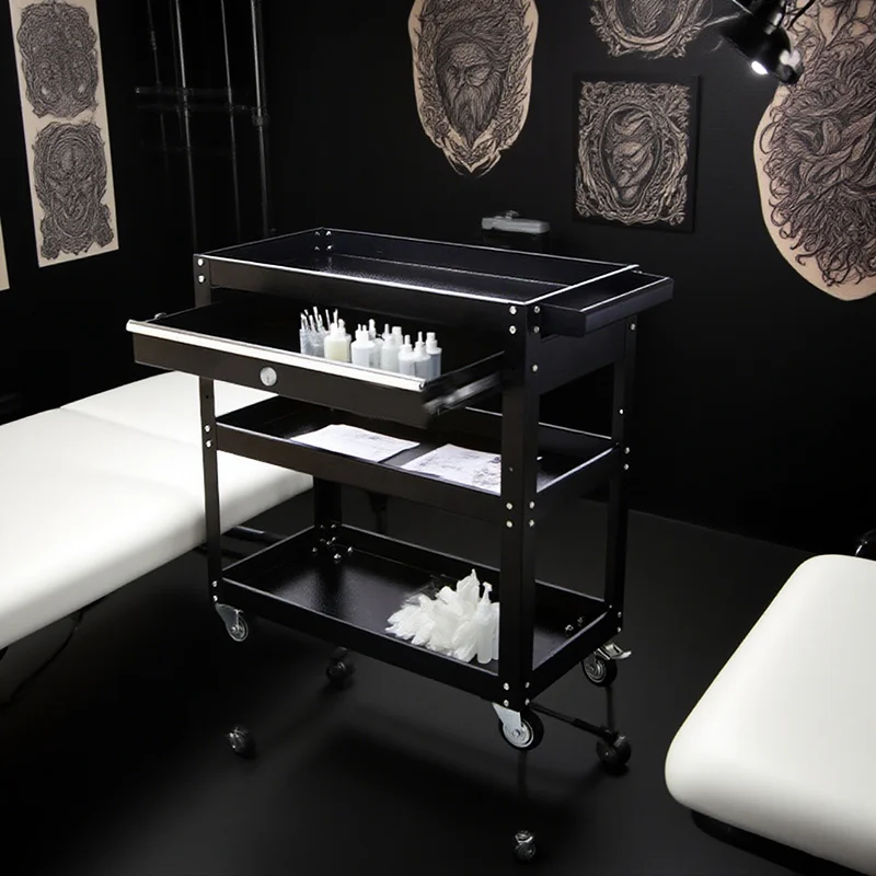 Тележка для ремонта автомобилей Механическая мастерская Инструменты Тележка Сверхмощная тележка с медведем 100 кг Тележка для инструментов Стойка для хранения инструментов 카트 트롤리