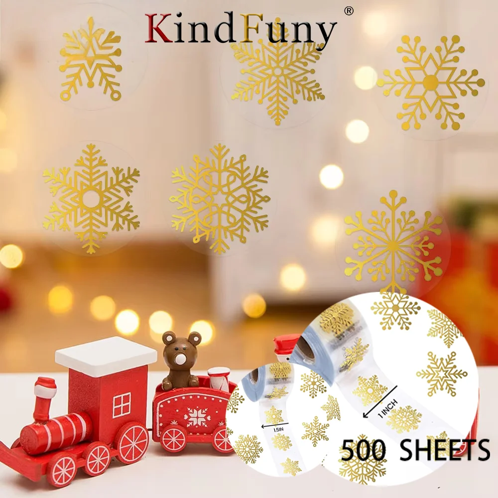 100-500 قطعة ملصقات عيد ميلاد سعيد شفافة مستديرة 1/1.5 بوصة ملصقات ديكور للعطلات لبطاقات حفلات الزفاف #1