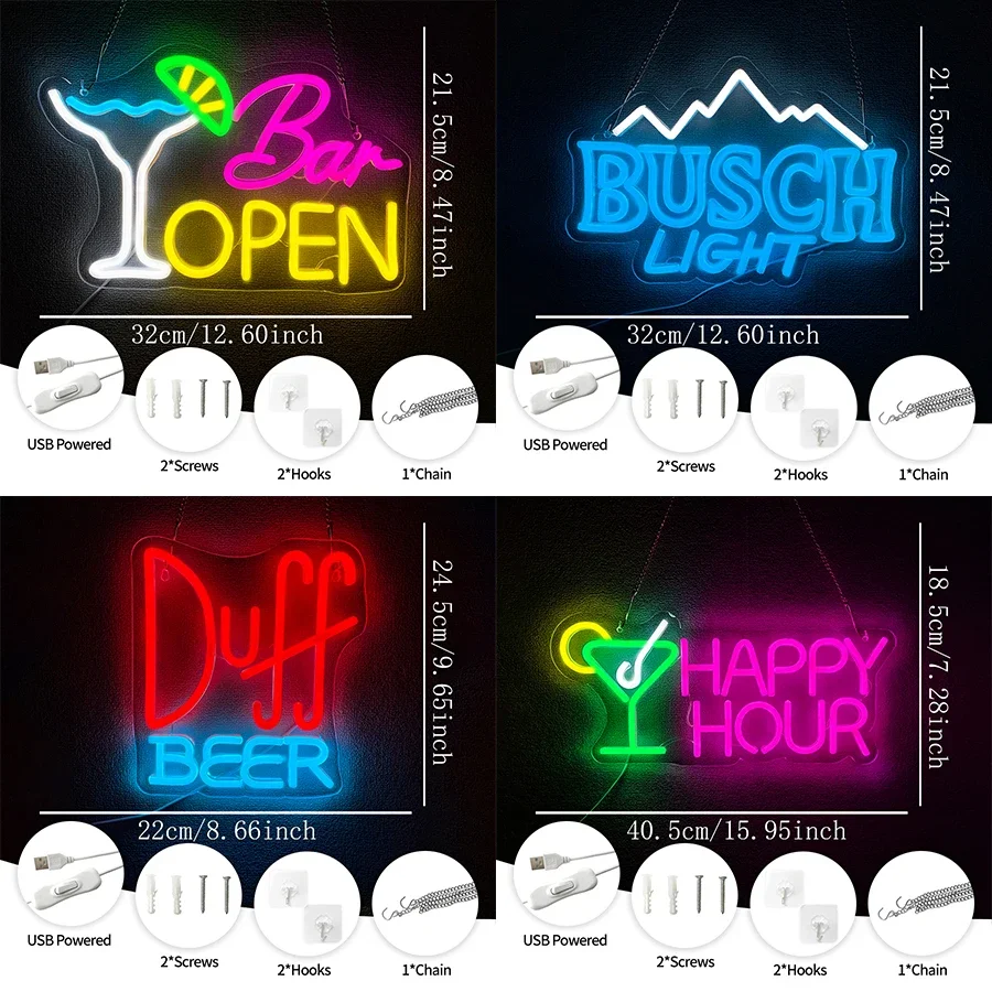 كاندي بار النيون سلسلة الإسبانية كارتل مصباح ليد اسم لديكور الحائط لغرفة نوم البيرة حفلة فندق هدايا عيد الميلاد USB