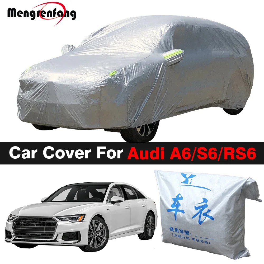 

Для Audi A6 S6 RS6 полный комплект автомобильной защиты от ультрафиолета на открытом воздухе и в помещении, солнцезащитный козырек, пылезащитный чехол от снега и дождя, утолщенный автомобильный чехол