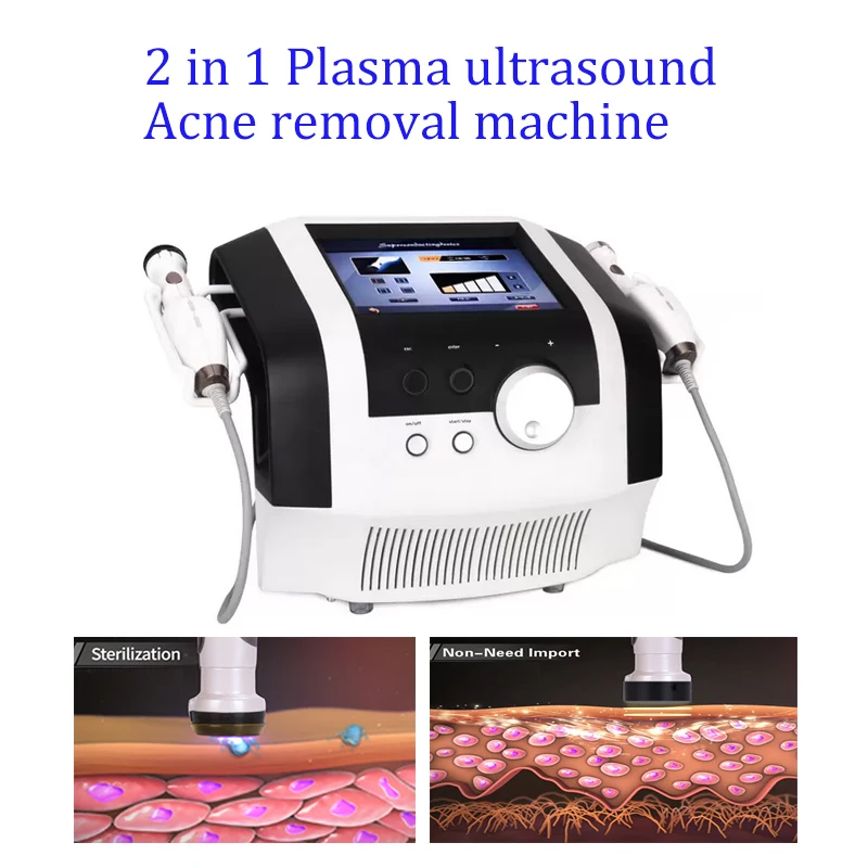 Plasmas Sterilization Pen Skin Care Beauty Items 2in1 Equipment Jet Plasma Acne Treatment Shower Ultrasound Treatment