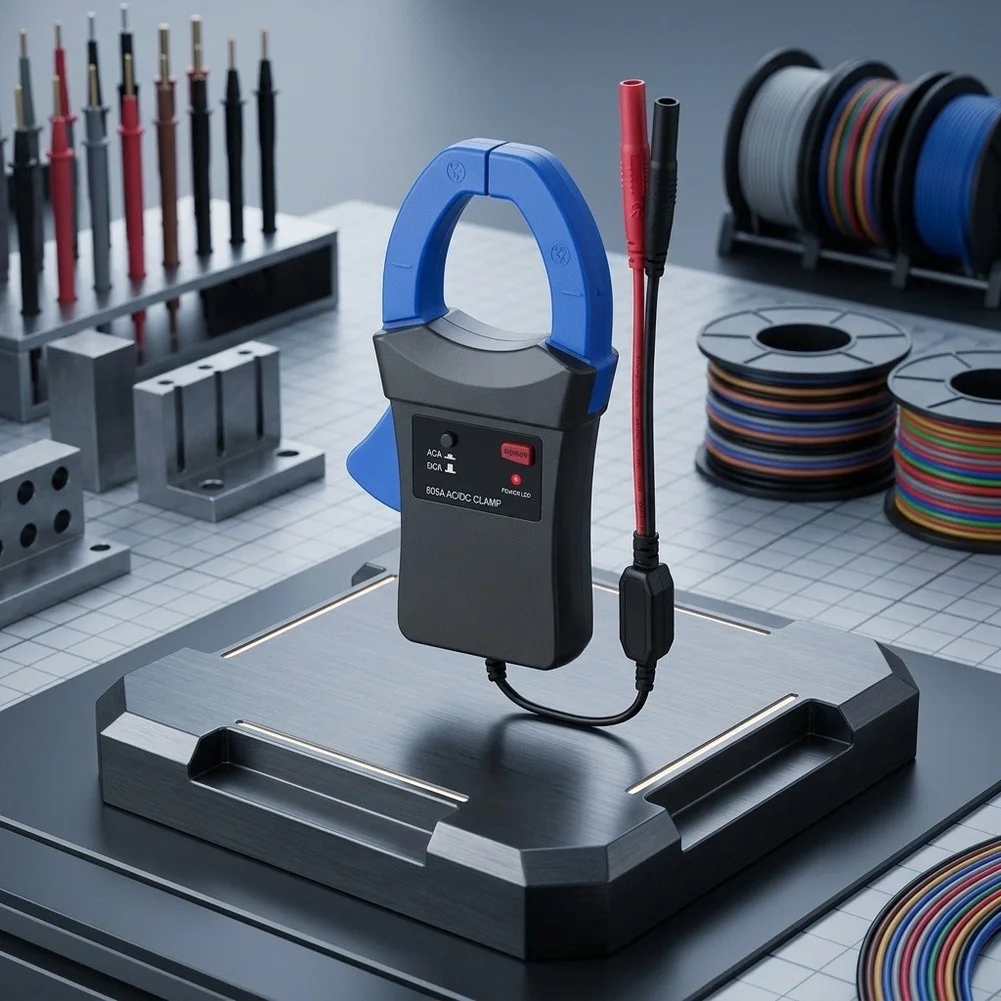600A Current Sensor Digital Multimeter Adapter For Confined Workspaces 45mm Jaw Opening 600A AC DC Measurement