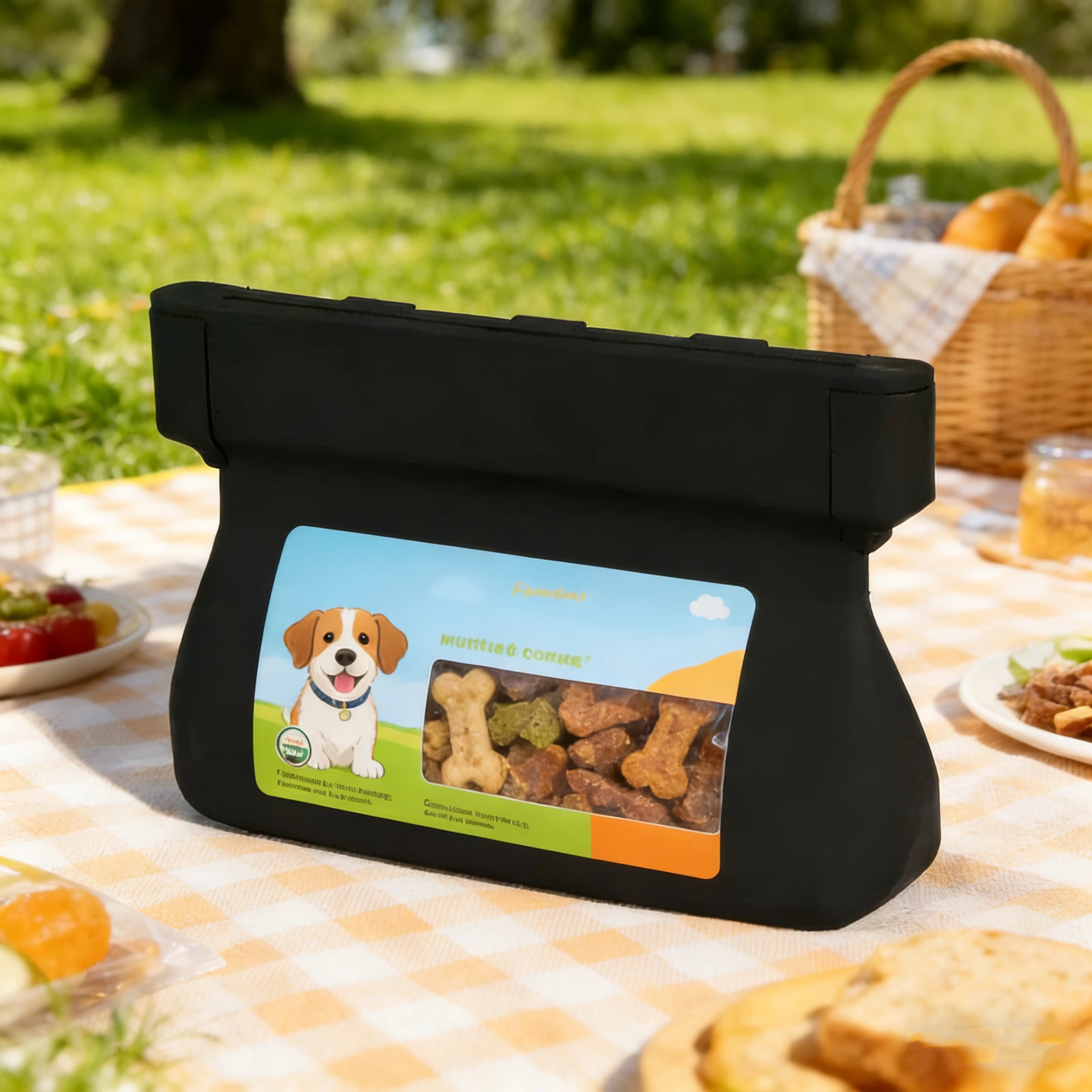 

Silicone dog food training kit outdoor dog training backpack pet snack bag fishing lure storage bag portable and easy to carry