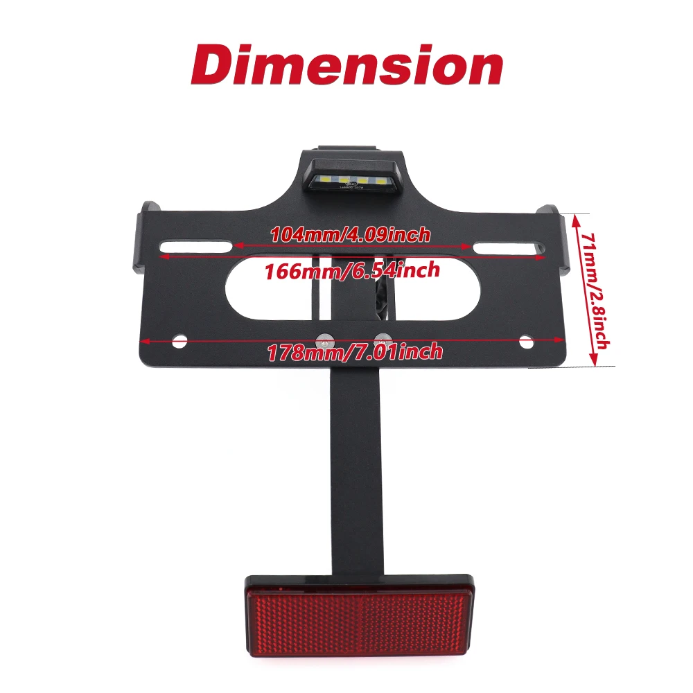 License Plate Holder Bracket LED Light Fit For Honda CB750 CB 750 Hornet 2023+ Motorcycle Rear Tail Tidy Fender Eliminator Kit view 2