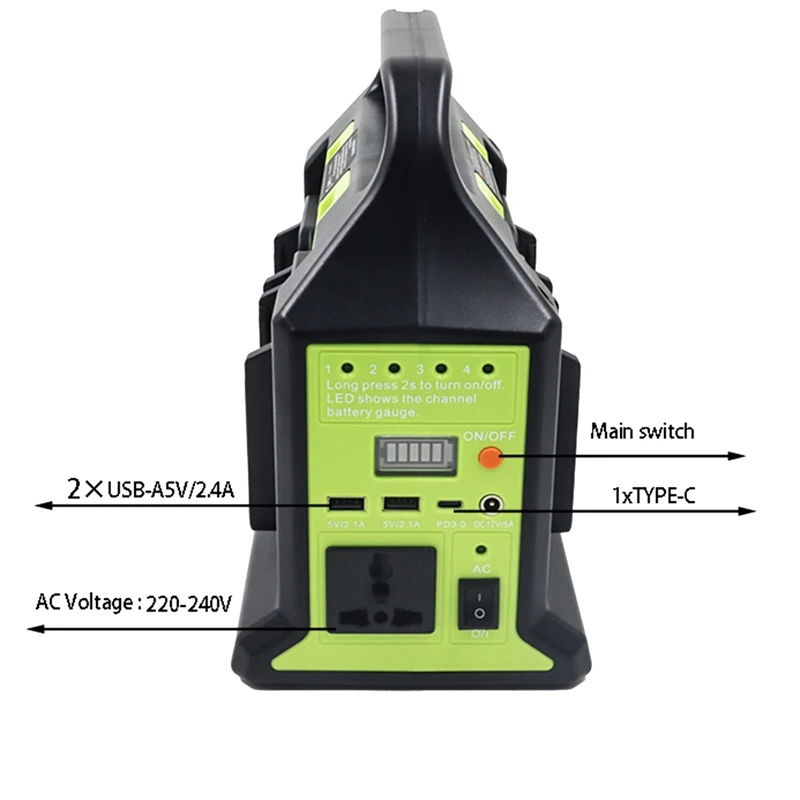 ABRW-220V Inverter LED Work Light Spotlight Lamp For Lithium Battery