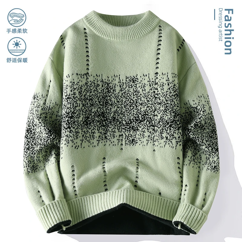 

Winter Trendy High Street Knitted Sweater 2025 Brand Premium Men's Top Hip Hop Undercover High Quality Large Size Warm Sweater