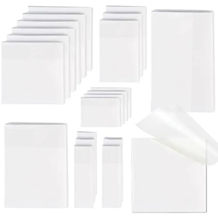 

1000 шт. прозрачные липкие заметки с 6 размерами для легкого аннотации на книгах и документых, водонепроницаемые самоклеящиеся полупрозрачные S