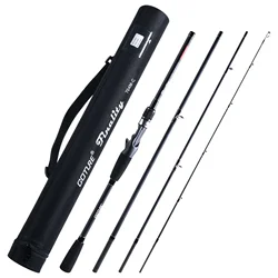 Goture Finality 4 pieces Spinning Casting Fishing Rod 2.1M 2.4M 2.7M M/MH Power Lure Pole Bass Carp Portable Fishing Rods