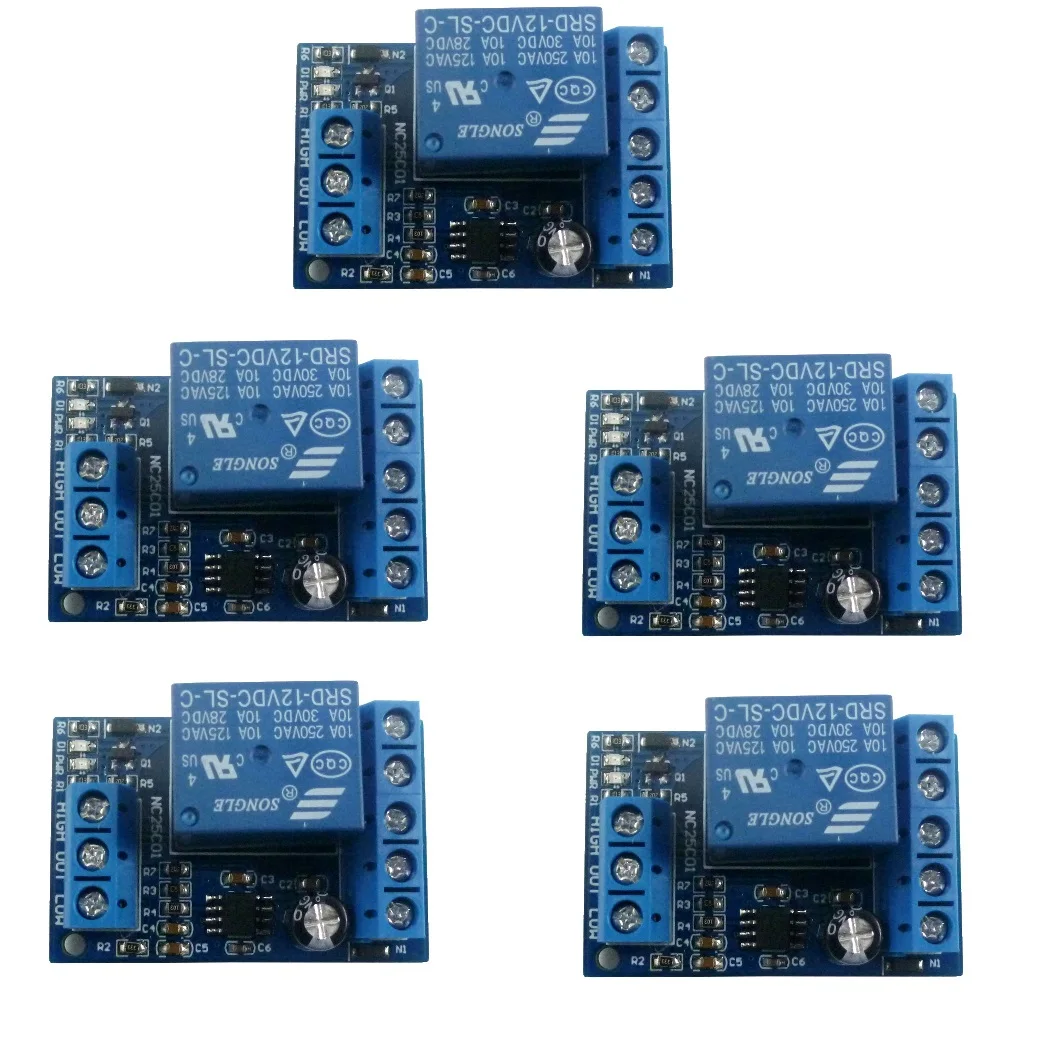 

5x DC 12V NC25C01 Automatic Water Liquid Level Pumping & Pouring Controller Relay Switch Module for Fish tank Motor