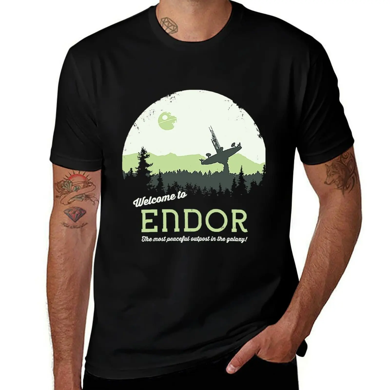 

Welcome To Endor T-Shirt Work Wear Short Sleeve T-Shirt