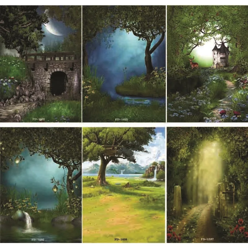 SHUOZHIKE Art Fabric Photography Backdrops Prop  fairy tale   Photography Background #0020