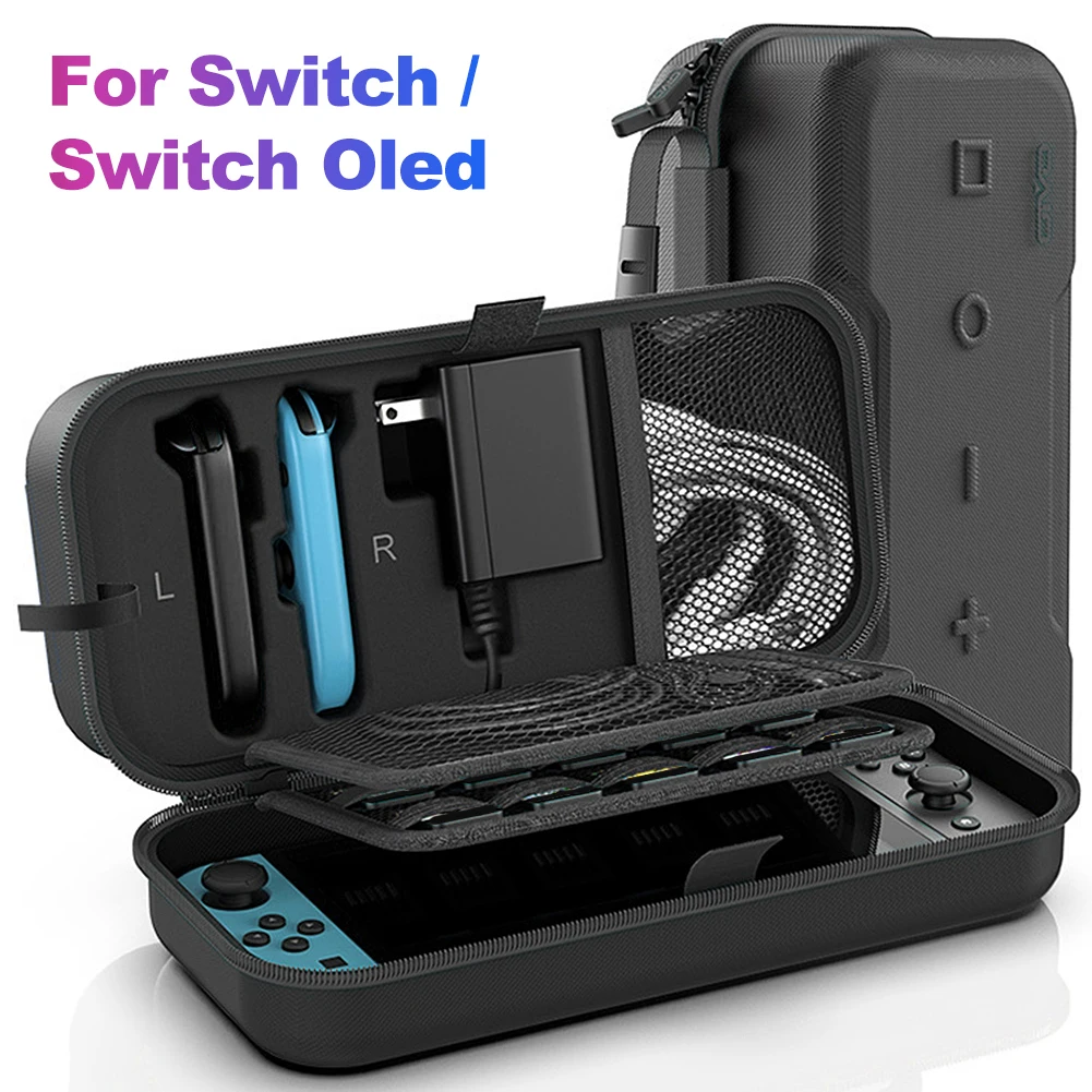 For Nintendo Switch Large Storage Bag Portable Carry Handbag Waterproof Oxford Cloth Protective Case Box for Switch OLED Console