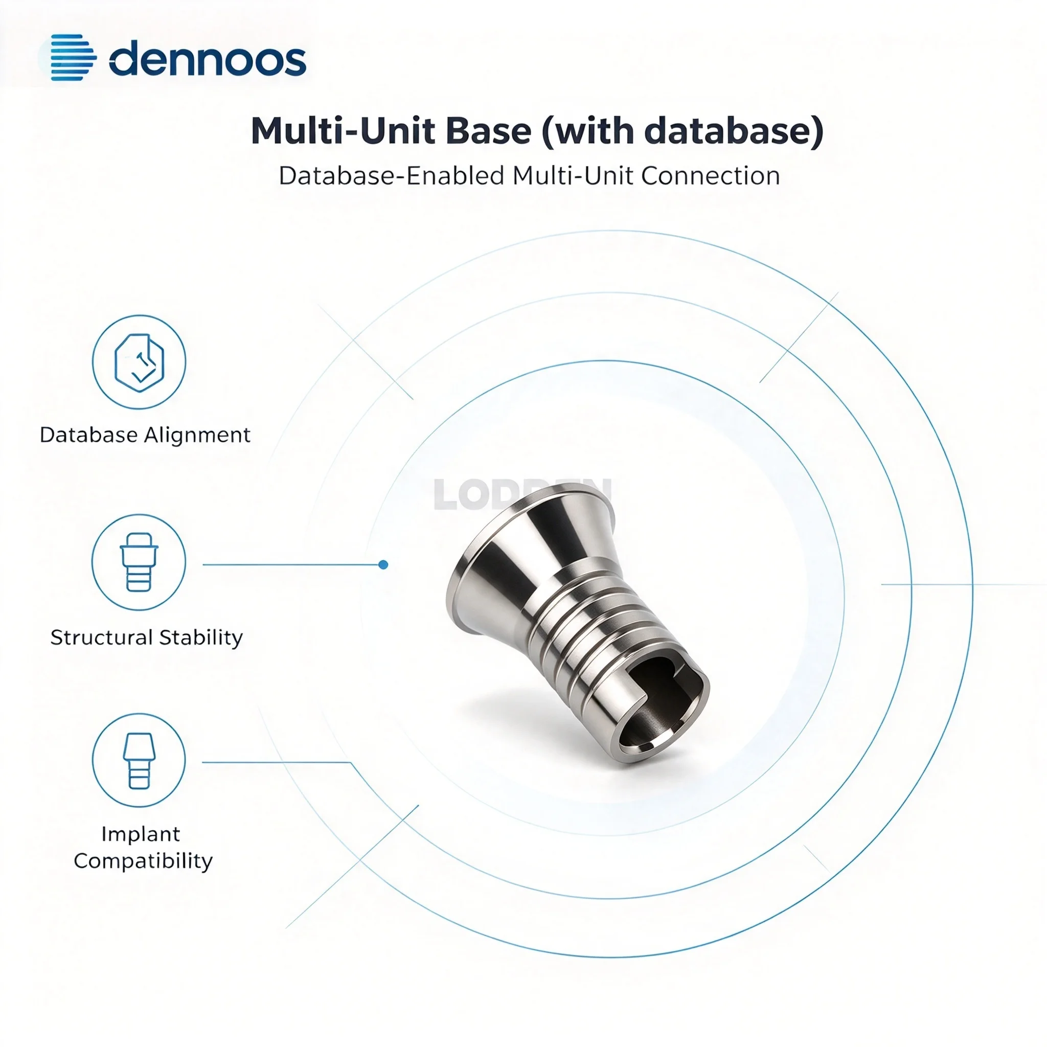 Multi-Unit Base (with database) MULTI Abutment High Precision Implant Restoration for Dental Clinics & Labs Osstem/Dentium