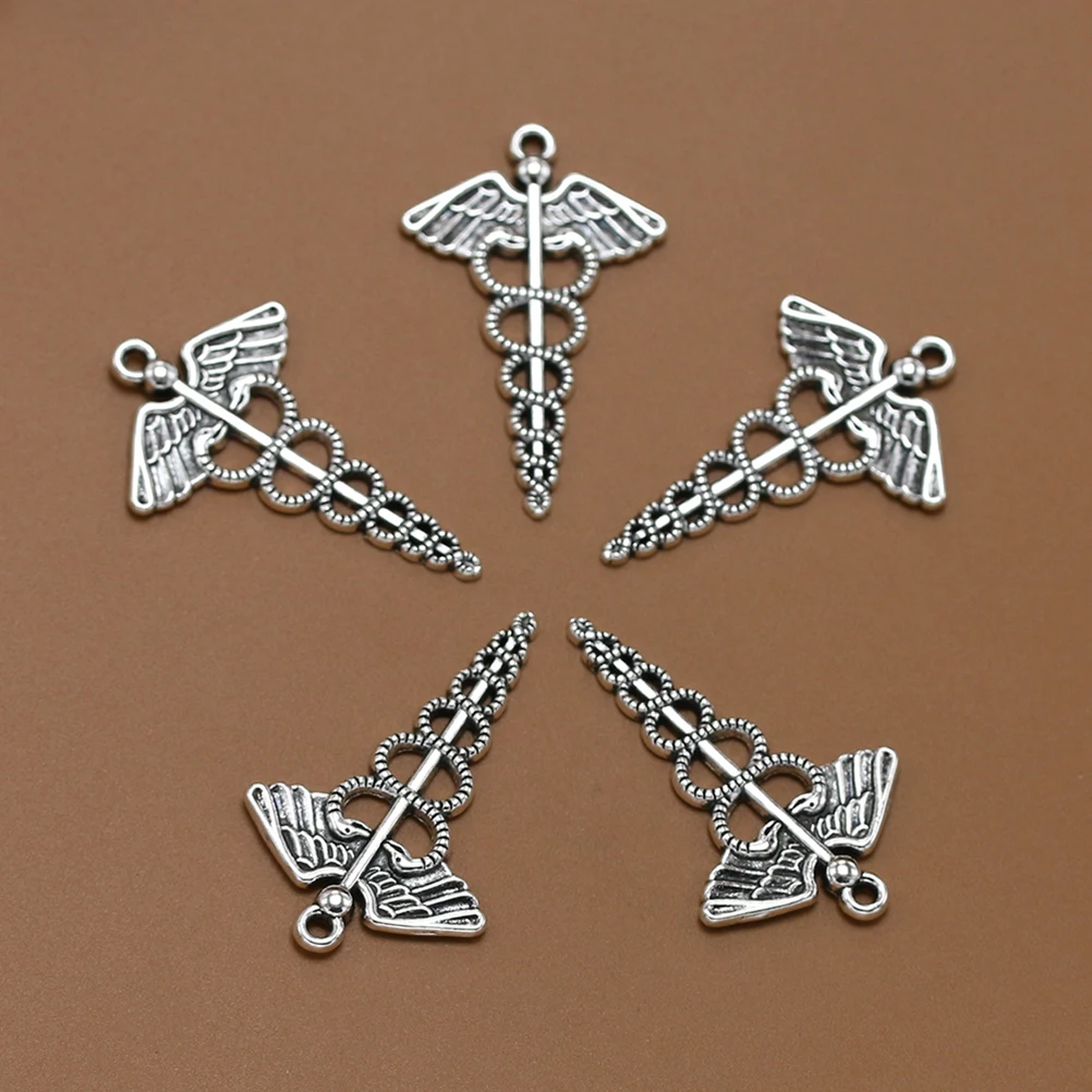 

10 Retro Necklace Pendants Alloy Charm DIY Jewelry Making Supplies Bulk Bracelet Earrings Accessories