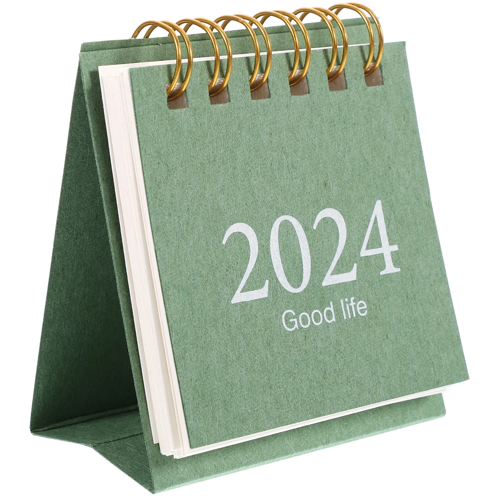 

Настольный календарь, небольшой спиральный переплет, ежемесячный планировщик расписания, 2024, настольный офисный аксессуар, домашний декоративный орнамент